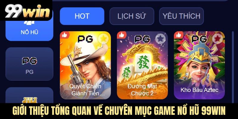 Giới thiệu tổng quan về chuyên mục game Nổ hũ 99Win
