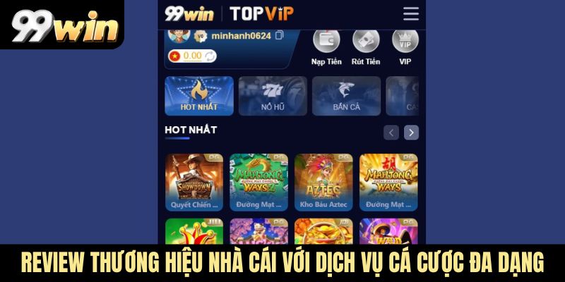 Review thương hiệu nhà cái với dịch vụ cá cược đa dạng